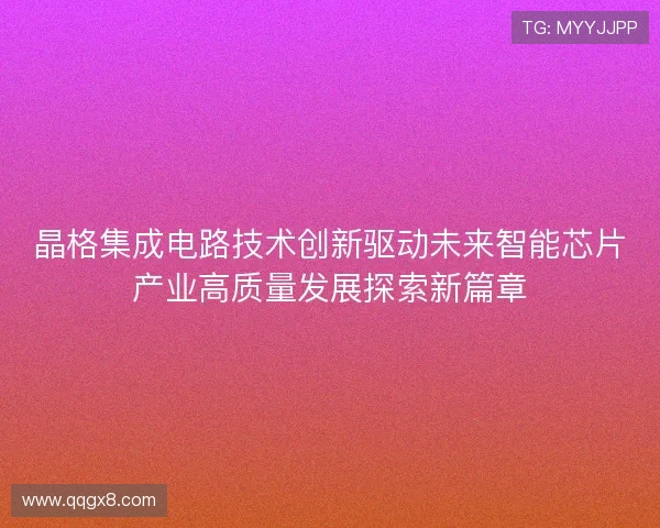 晶格集成电路技术创新驱动未来智能芯片产业高质量发展探索新篇章